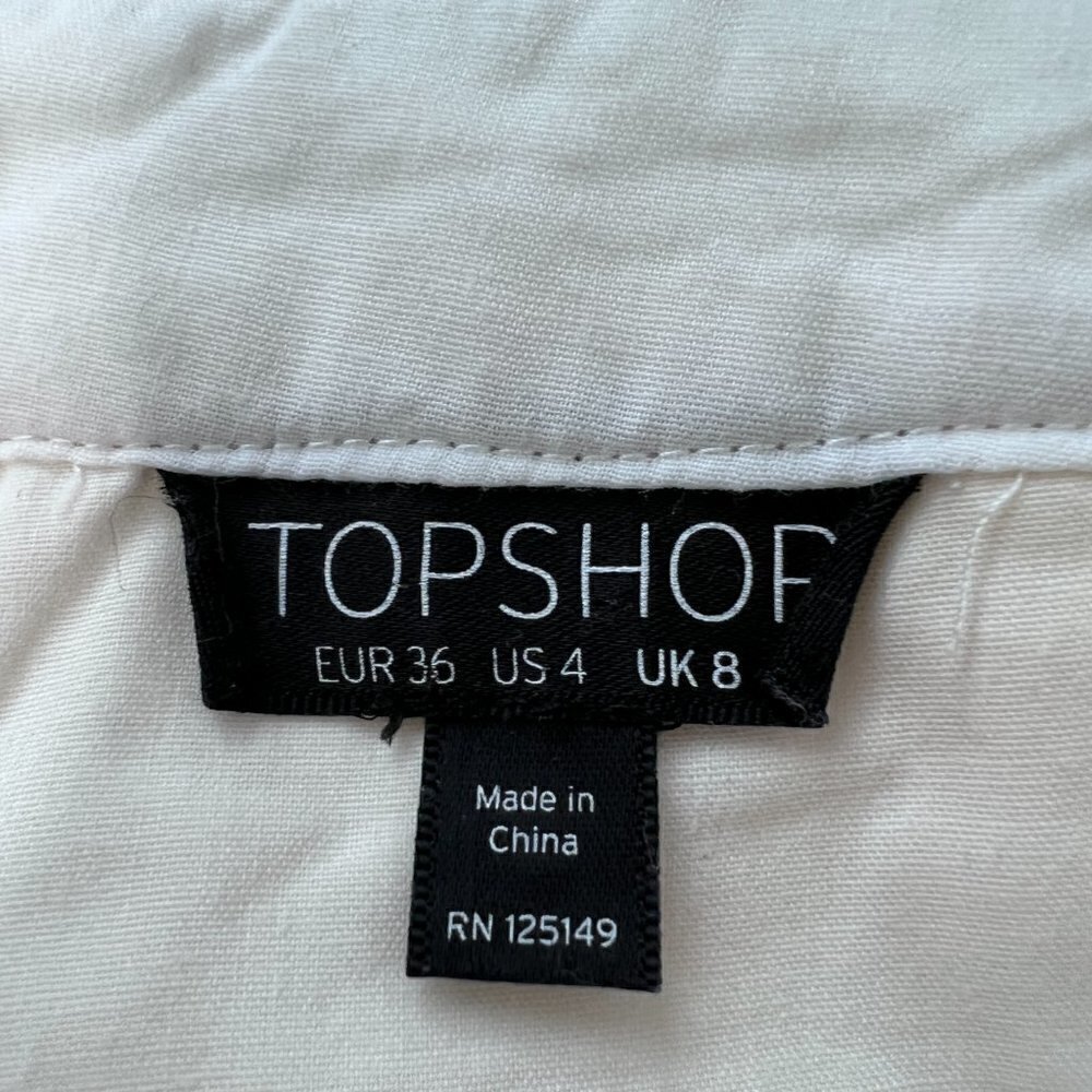 Topshop Cream Lace Skirt - Picture 5 of 6